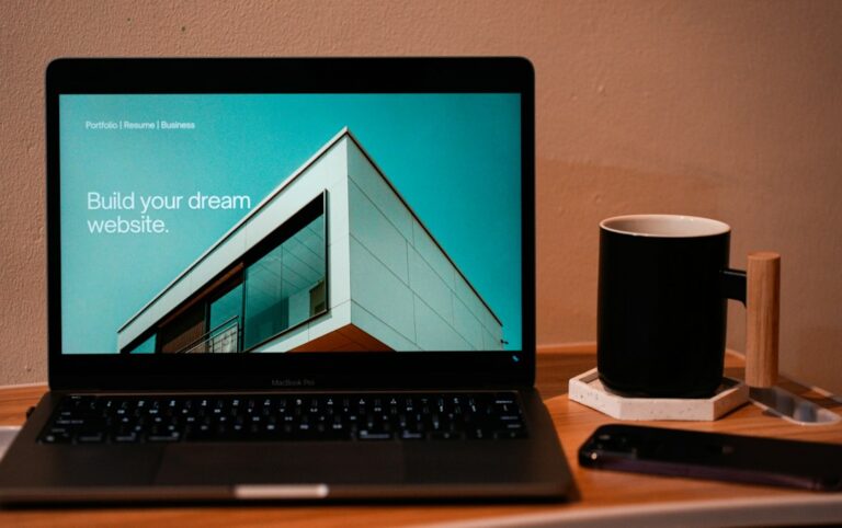Sosoactive: How It Works for SEO Link Building - laptop screen showing website